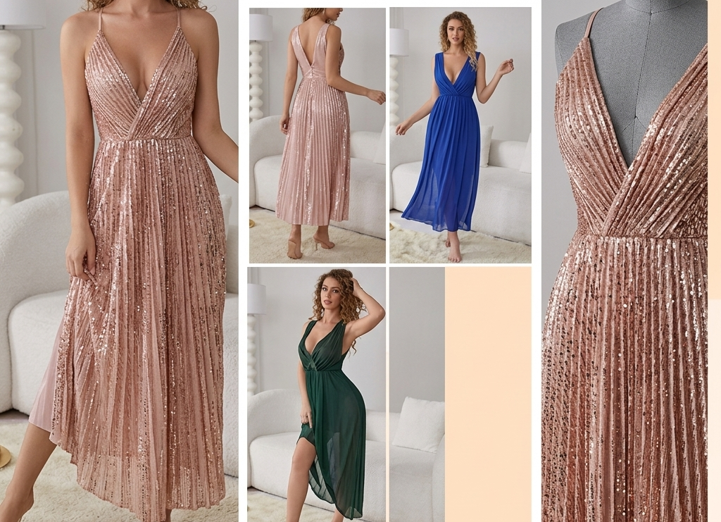 Sexy V-neck Lace Mesh Nightdress